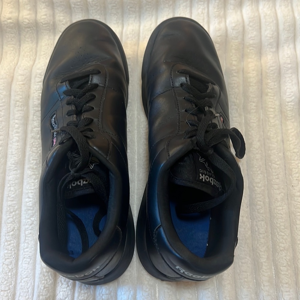 Reebok black sneakers. Size 8.5 women’s. Used.